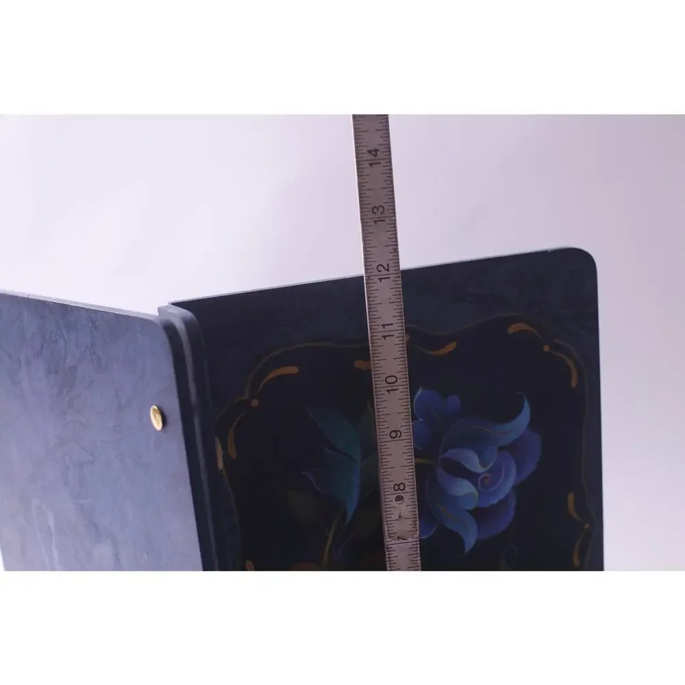 Wooden Cover, Binder, Floral Design, Office, School, Keepsake, ~ 250605-WH 316